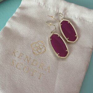 Kendra Scott Elle Drop Earrings in Purple
